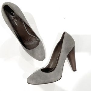 Cole Haan grey suede pump sz 9